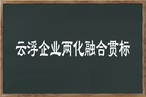 云浮企業(yè)兩化融合貫標