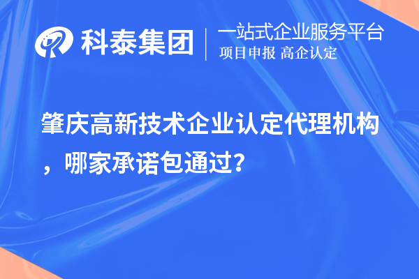 肇慶高新技術(shù)企業(yè)認(rèn)定代理機(jī)構(gòu)，哪家承諾包通過？