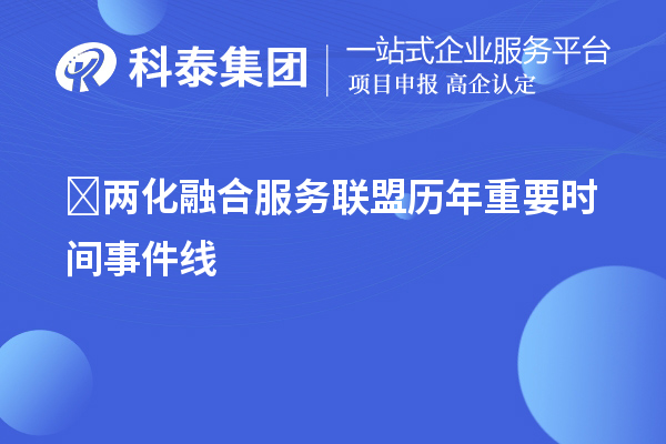 ?兩化融合服務(wù)聯(lián)盟歷年重要時(shí)間事件線(xiàn)