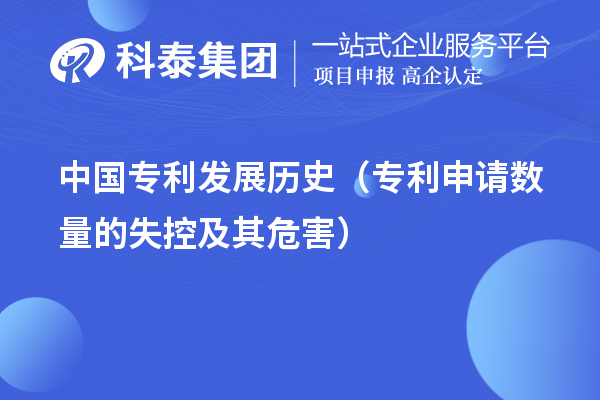 中國專利發(fā)展歷史（專利申請數(shù)量的失控及其危害）