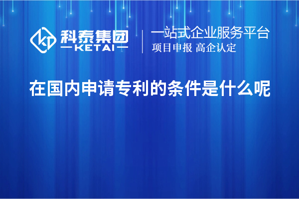 在國內(nèi)申請專利的條件是什么呢