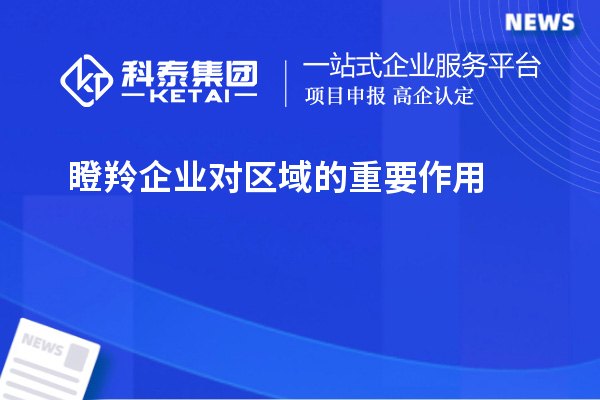 瞪羚企業(yè)對區域的重要作用