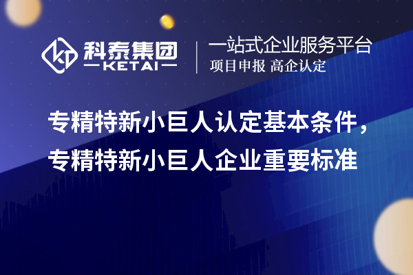 專精特新小巨人認(rèn)定基本條件，專精特新小巨人企業(yè)重要標(biāo)準(zhǔn)