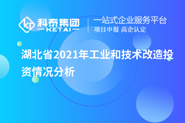 湖北省2021年工業(yè)和技術(shù)改造投資情況分析