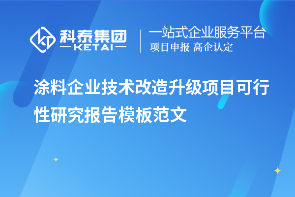 涂料企業(yè)技術(shù)改造升級項目可行性研究報告模板范文