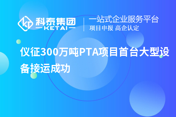 儀征300萬(wàn)噸PTA項目首臺大型設備接運成功