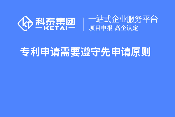 專利申請需要遵守先申請原則