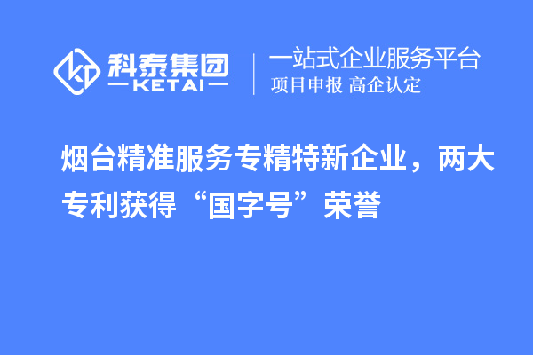 煙臺(tái)精準(zhǔn)服務(wù)專精特新企業(yè)，兩大專利獲得“國(guó)字號(hào)”榮譽(yù)