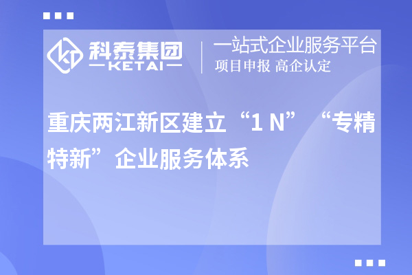 重慶兩江新區(qū)建立“1+N”“專精特新”企業(yè)服務(wù)體系