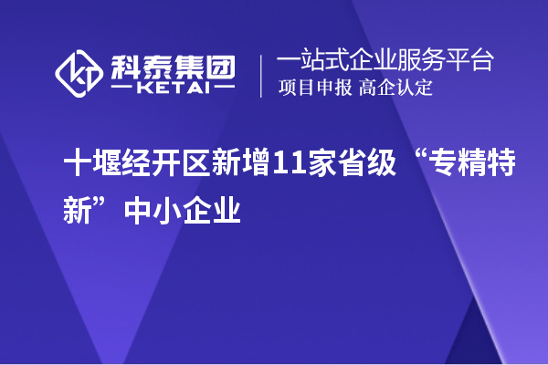 十堰經(jīng)開區(qū)新增11家省級(jí)“專精特新”中小企業(yè)