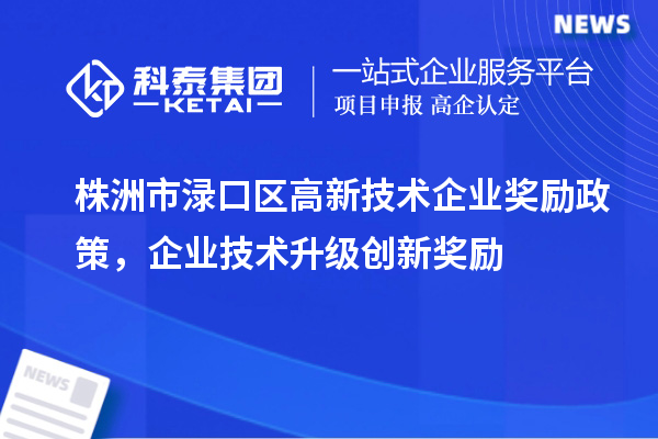 株洲市淥口區(qū)高新技術(shù)企業(yè)獎(jiǎng)勵(lì)政策，企業(yè)技術(shù)升級(jí)創(chuàng)新獎(jiǎng)勵(lì)