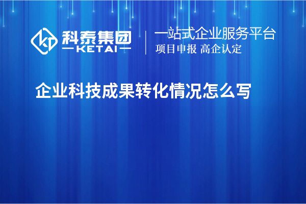 企業(yè)科技成果轉化情況怎么寫(xiě)