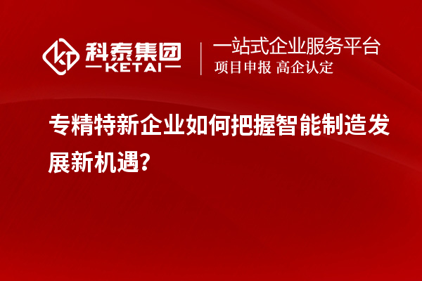 專精特新企業(yè)如何把握智能制造發(fā)展新機遇？