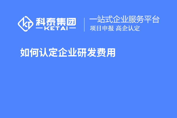 如何認(rèn)定企業(yè)研發(fā)費(fèi)用