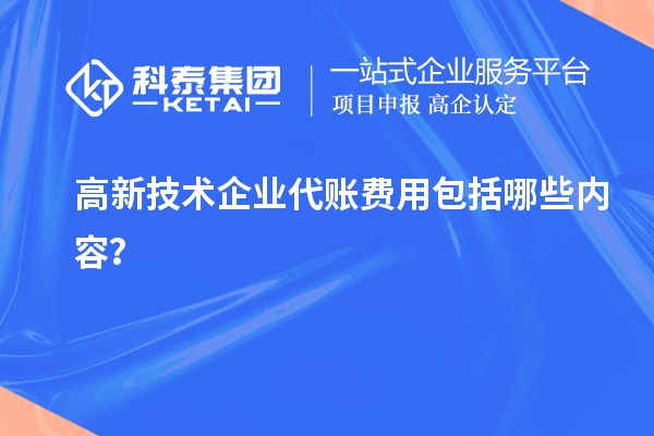 高新技術(shù)企業(yè)代賬費(fèi)用包括哪些內(nèi)容？