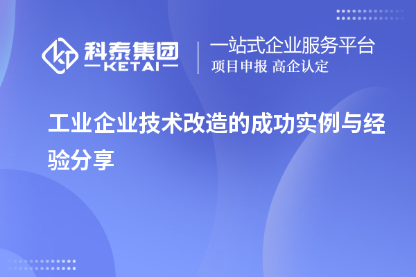 工業(yè)企業(yè)技術(shù)改造的成功實(shí)例與經(jīng)驗分享