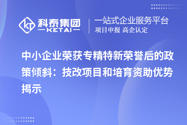 中小企業(yè)榮獲專精特新榮譽后的政策傾斜：<a href=http://m.qiyeqqexmail.cn/fuwu/jishugaizao.html target=_blank class=infotextkey>技改</a>項目和培育資助優(yōu)勢揭示