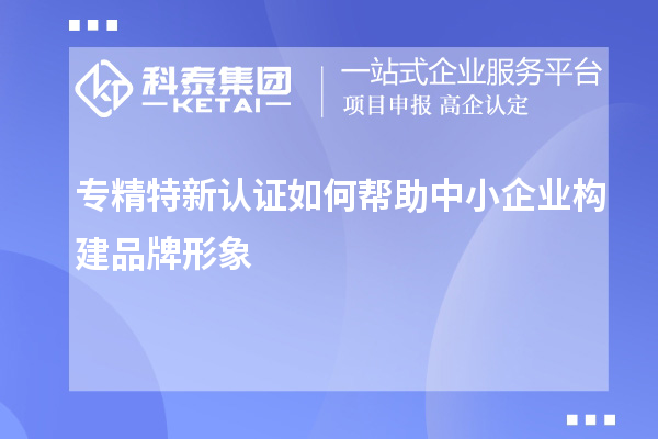 專精特新認(rèn)證如何幫助中小企業(yè)構(gòu)建品牌形象