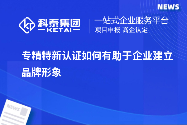 專(zhuān)精特新認證如何有助于企業(yè)建立品牌形象