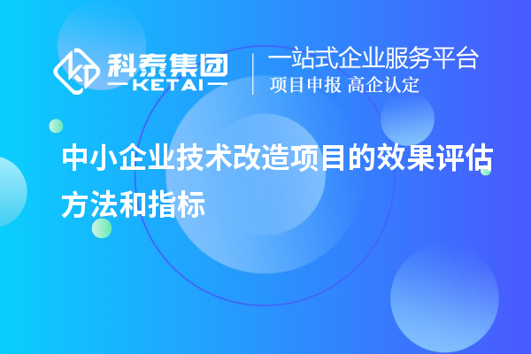 中小企業(yè)技術改造項目的效果評估方法和指標