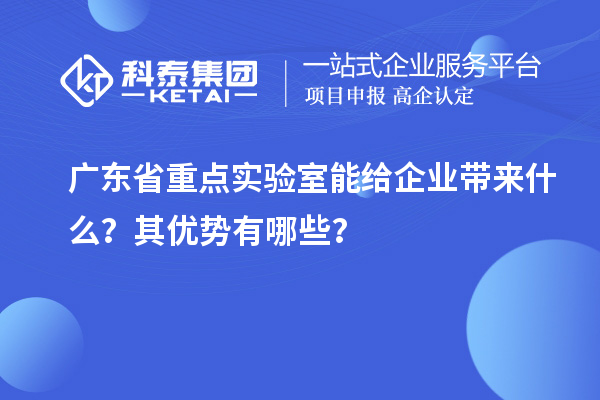 廣東省重點實驗室能給企業(yè)帶來什么？其優(yōu)勢有哪些？