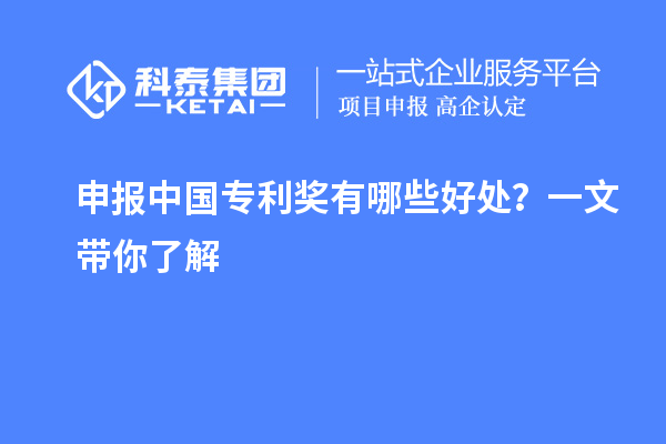 申報(bào)中國(guó)專(zhuān)利獎(jiǎng)有哪些好處？一文帶你了解