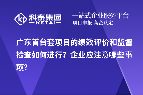 廣東首臺套項目的績(jì)效評價(jià)和監督檢查如何進(jìn)行？企業(yè)應注意哪些事項？