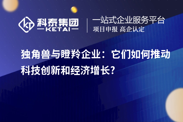 獨角獸與瞪羚企業(yè)：它們如何推動科技創(chuàng)新和經濟增長?