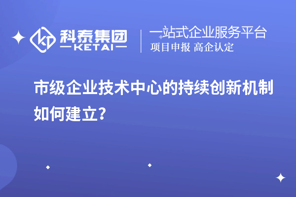 市級(jí)企業(yè)技術(shù)中心的持續(xù)創(chuàng)新機(jī)制如何建立？