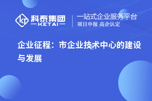 企業(yè)征程：市企業(yè)技術(shù)中心的建設(shè)與發(fā)展