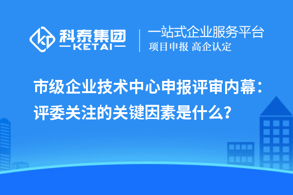 市級企業(yè)技術(shù)中心申報評審內(nèi)幕：評委關(guān)注的關(guān)鍵因素是什么？