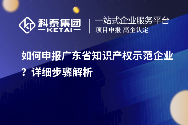 如何申報(bào)廣東省知識(shí)產(chǎn)權(quán)示范企業(yè)？詳細(xì)步驟解析