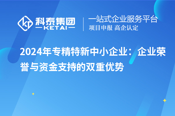 2024年專(zhuān)精特新中小企業(yè)：企業(yè)榮譽(yù)與資金支持的雙重優(yōu)勢