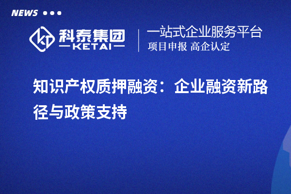 知識(shí)產(chǎn)權(quán)質(zhì)押融資：企業(yè)融資新路徑與政策支持