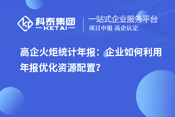 高企火炬統(tǒng)計年報：企業(yè)如何利用年報優(yōu)化資源配置？